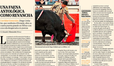 El Club Cocherito concede a Gonzalo I. Bienvenida el “Premio Desteñido“ a la mejor crónica taurina y a Emilio Méndez el “Premio Cecilio” a la mejor fotografía de las Corridas Generales de Bilbao – suertematador.com