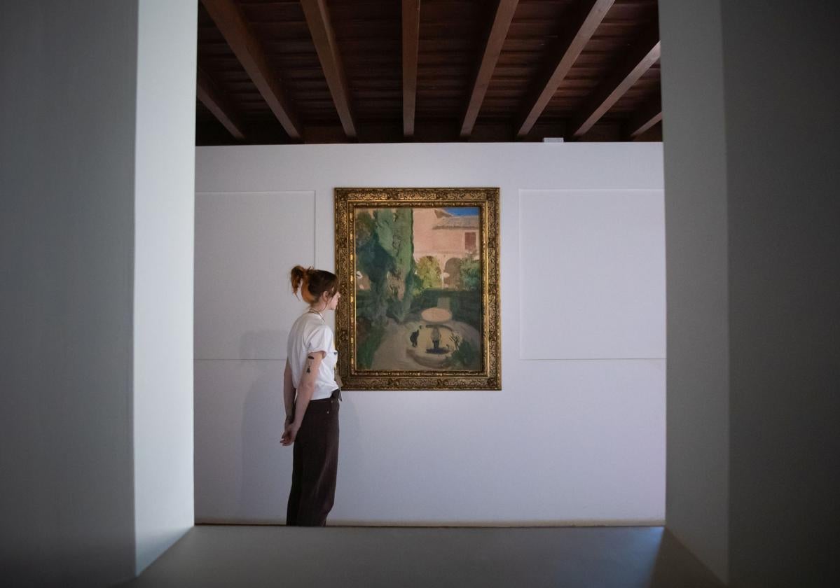 El Sorolla que duerme en un rincón de la Alhambra