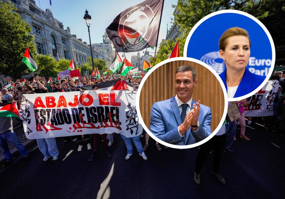 La primera ministra danesa acusa a Sánchez de «rendir homenaje a matones» tras las protestas propalestinas en La Vuelta