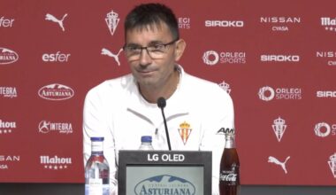 Garitano explica las ausencias de Cortés y Loum, y el caso Cote: «Volverá al Sporting cuando quiera. Intenté convencerle de seguir hasta su retirada» - La Voz de Asturias