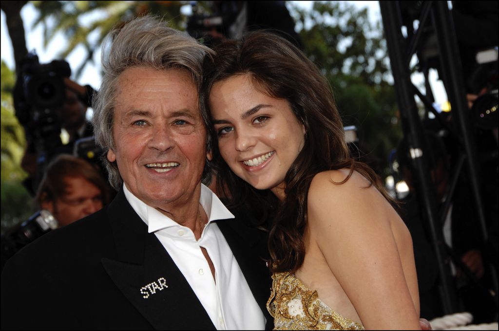 Alain Delon junto a su hija Anouchka