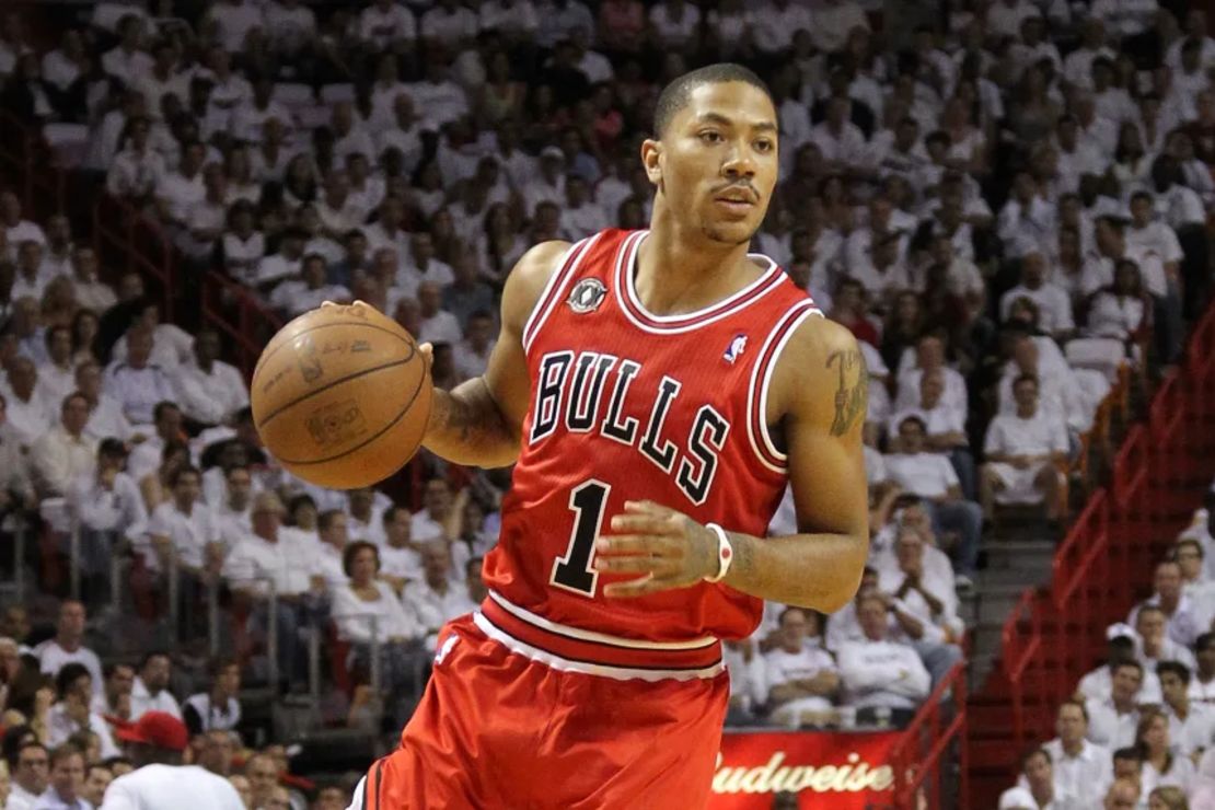 Rose durante el cuarto partido de las finales de la Conferencia Este de 2011. Fue nombrado Jugador Más Valioso de la NBA ese año.