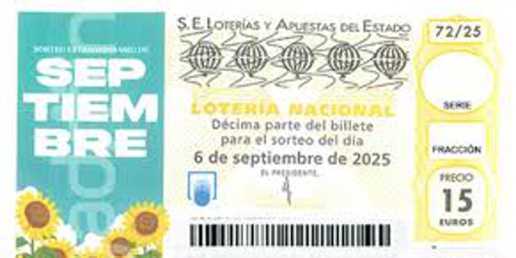 El segundo premio del sorteo extraordinario de la Lotería Nacional, de 300.000 euros, toca en San José de la Rinconada
