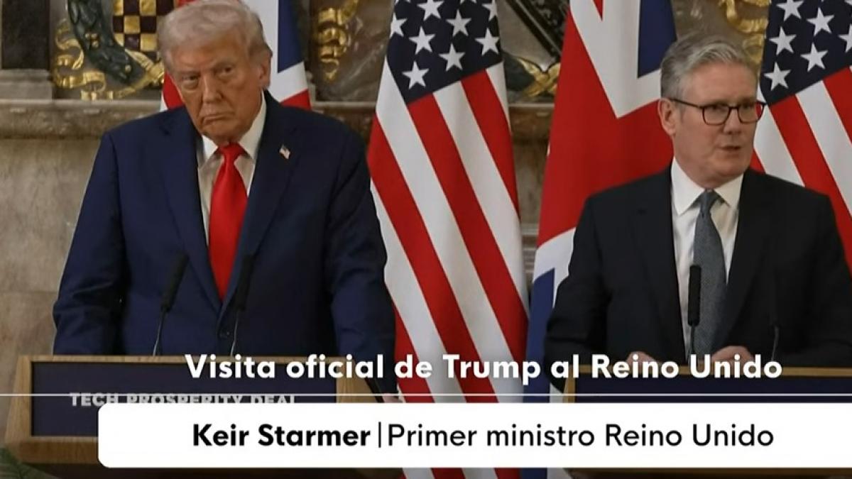 las caras y los gestos de Trump mientras escucha por qué Reino Unido reconocerá el Estado de Palestina