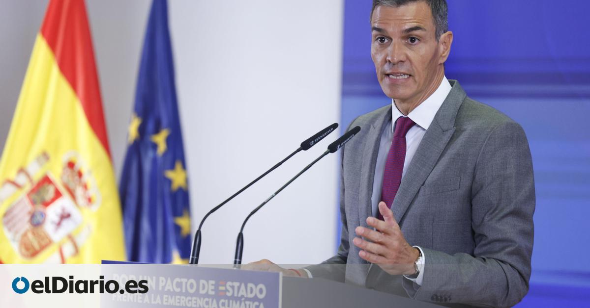 Sánchez propone crear una Agencia Estatal de Protección Civil para actuar frente a catástrofes climáticas