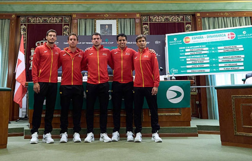 Selección Española de Tenis para la Copa Davis 2025. Foto: Getty