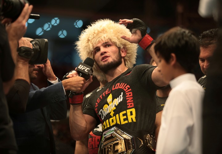 Khabib Nurmagomedov revela que una estrella de la UFC podría vencer a Ilia Topuria y terminar con su invicto. (REUTERS/Christopher Pike)