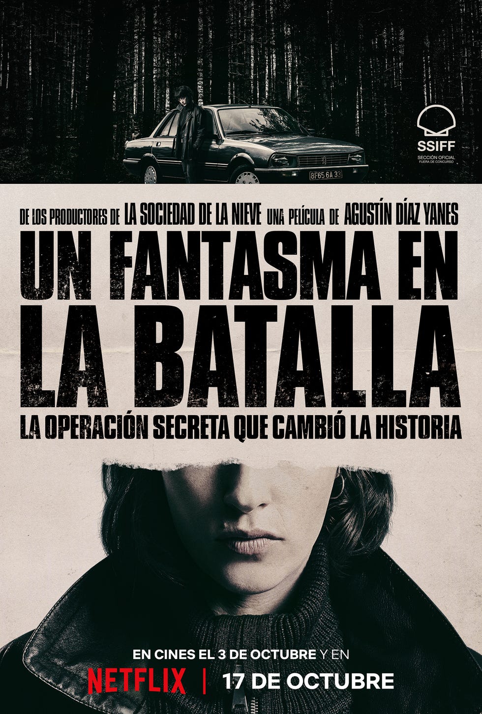 cartel de un fantasma en la batalla