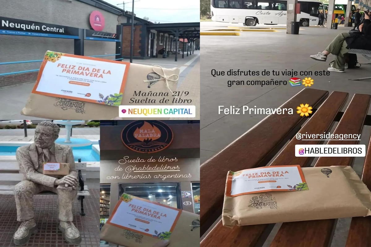 Suelta de libros en plazas, música y arte para disfrutar al aire libre