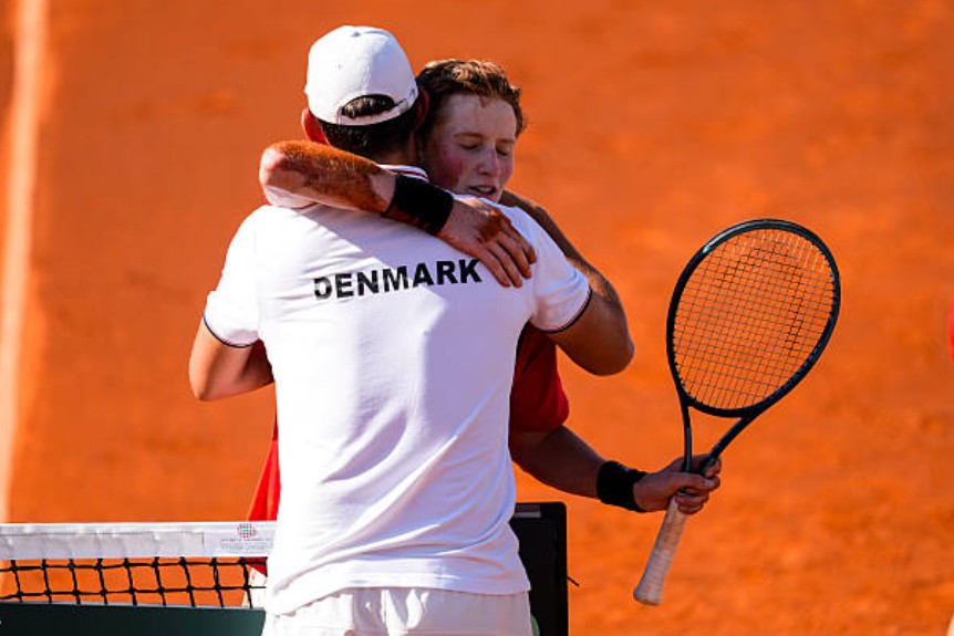 Elmer Moller en Copa Davis 2025. Foto: Getty