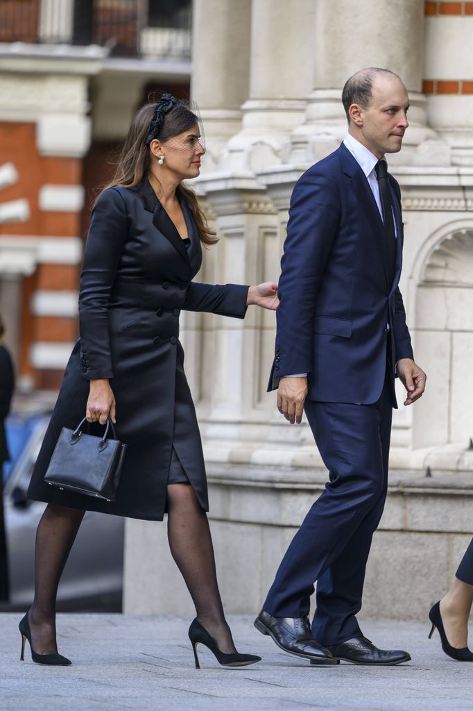 Lord and Lady Frederick Windsor en la vigilia previa al funeral de la duquesa de Kent