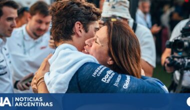 La madre de Franco Colapinto fue a votar tras el GP de Italia en moto y con un curioso casco