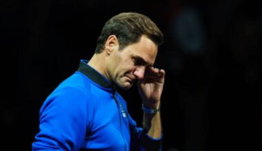 Roger Federer en la Laver Cup 2022. Foto: Getty