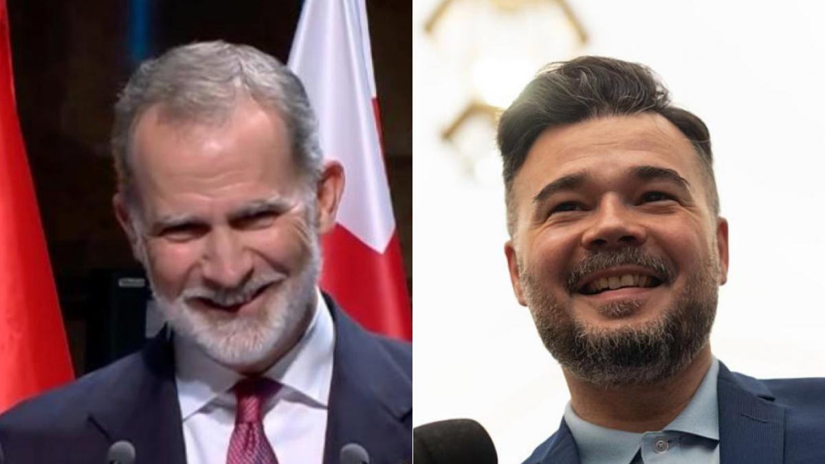 Por primera vez (quizá en la historia) Gabriel Rufián está de acuerdo con Felipe VI