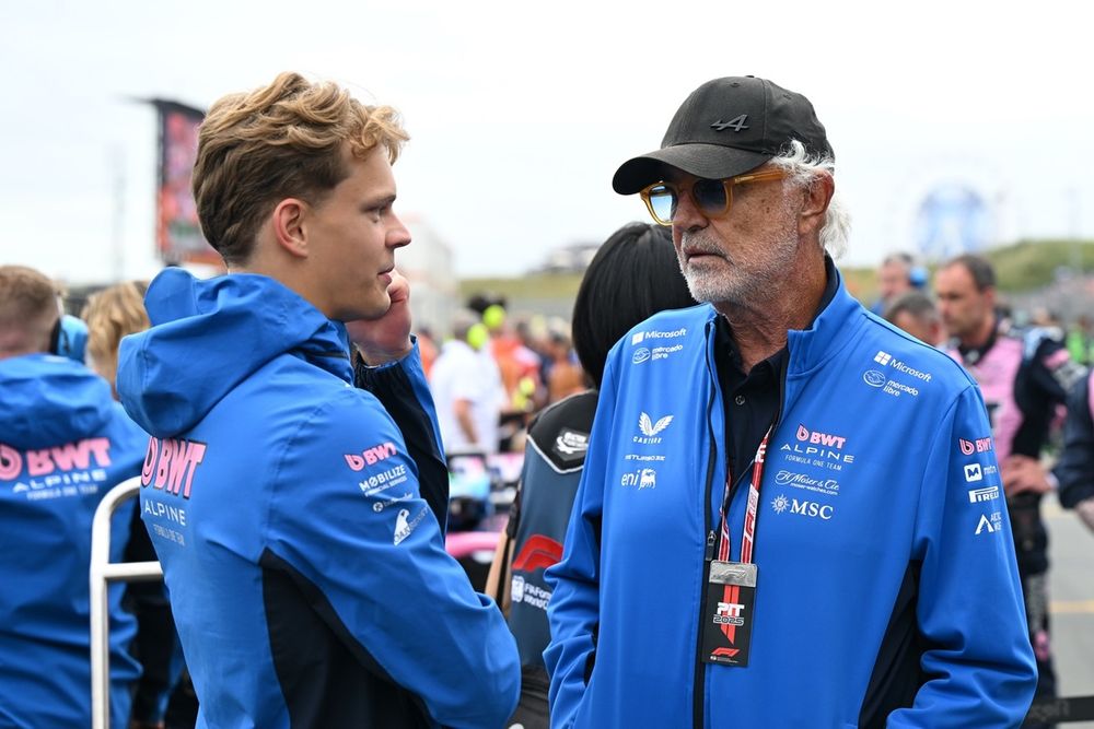 Flavio Briatore, Executive Advisor of Alpine F1 talks with Paul Aron.