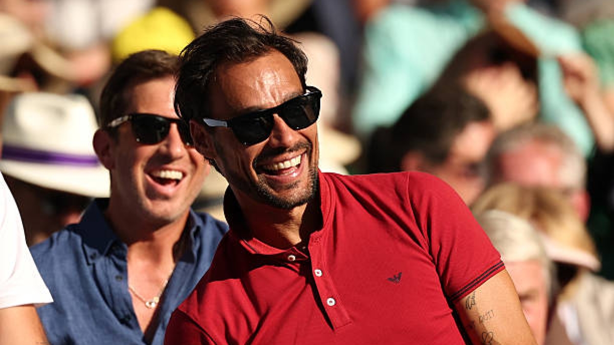Fabio Fognini, en su último Wimbledon, el de su despedida. Fuente: Getty