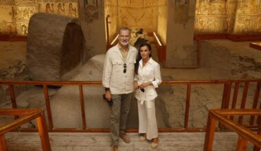 Felipe VI y Letizia completan con su visita al Valle de los Reyes su primer viaje a Egipto