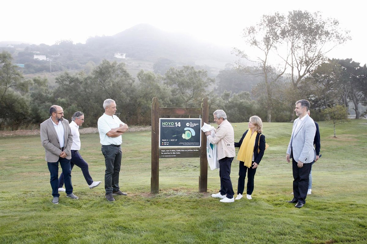 Cantabria rinde homenaje a Celia Barquín en el campo de golf que lleva su nombre en Mogro