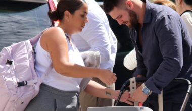 Anabel Pantoja disfruta con sus suegros, David y la pequeña Alma en Madrid