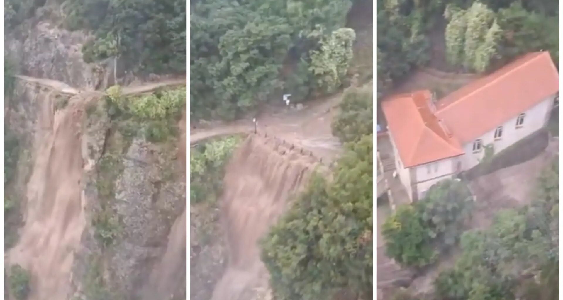 27 evacuados de un funicular de Montserrat, en Barcelona, tras las fuertes lluvias