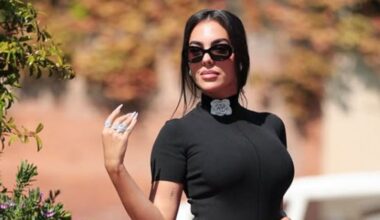 Georgina Rodríguez presume de anillo y quilates a su paso por Venecia