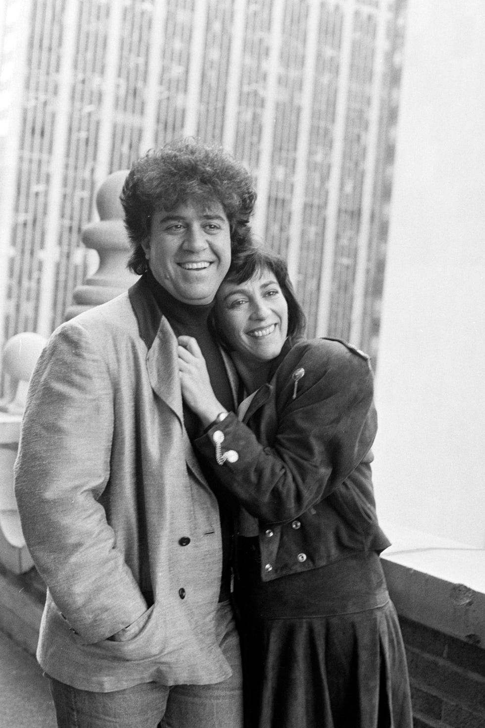 spanish filmmaker pedro almodovar and actress carmen maura pose for a portrait in new york city on march 24, 1987. (photo by tony palmieri/wwd/penske media via getty images)