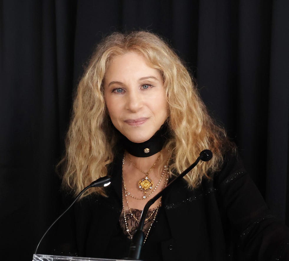 malibu, california june 06: barbra streisand speaks during the genesis prize award dinner in honor of 10th anniversary laureate barbra streisand on june 06, 2024 in malibu, california. (photo by kevin mazur/getty images for genesis prize foundation)