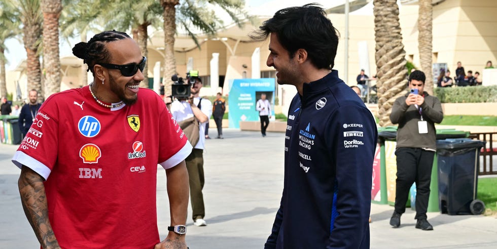carlos sainz y lewis hamilton f1