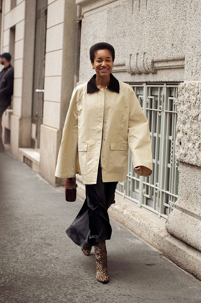 chaqueta street style 2025