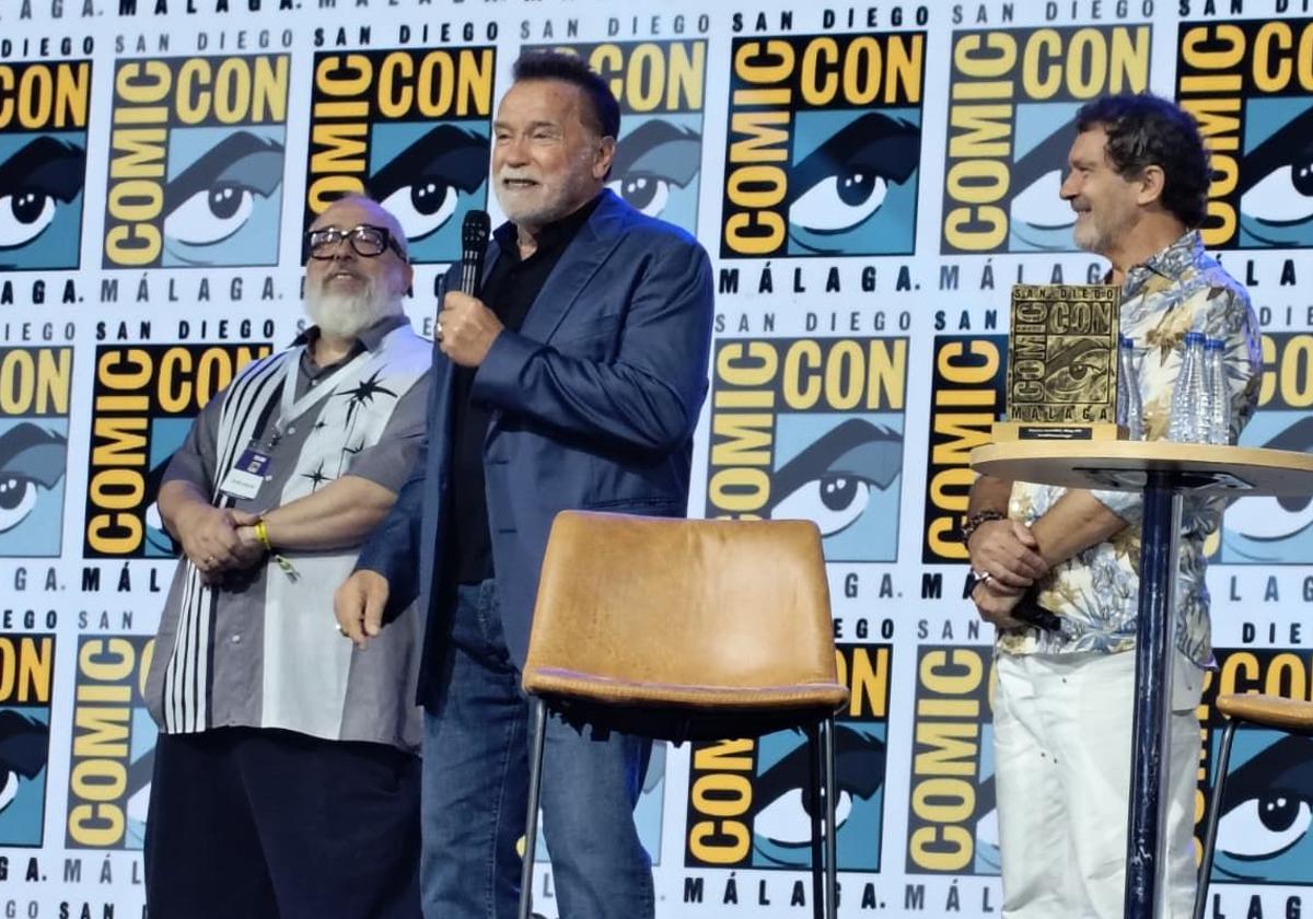 Expectación en San Diego Comic-Con Málaga con la llegada del héroe Arnold Schwarzenegger