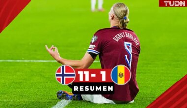 ¡Haaland imparable! Manita de Erling y dos asistencias ante Moldavia en eliminatorias de la UEFA | TUDN Copa Mundial de Futbol 2026.