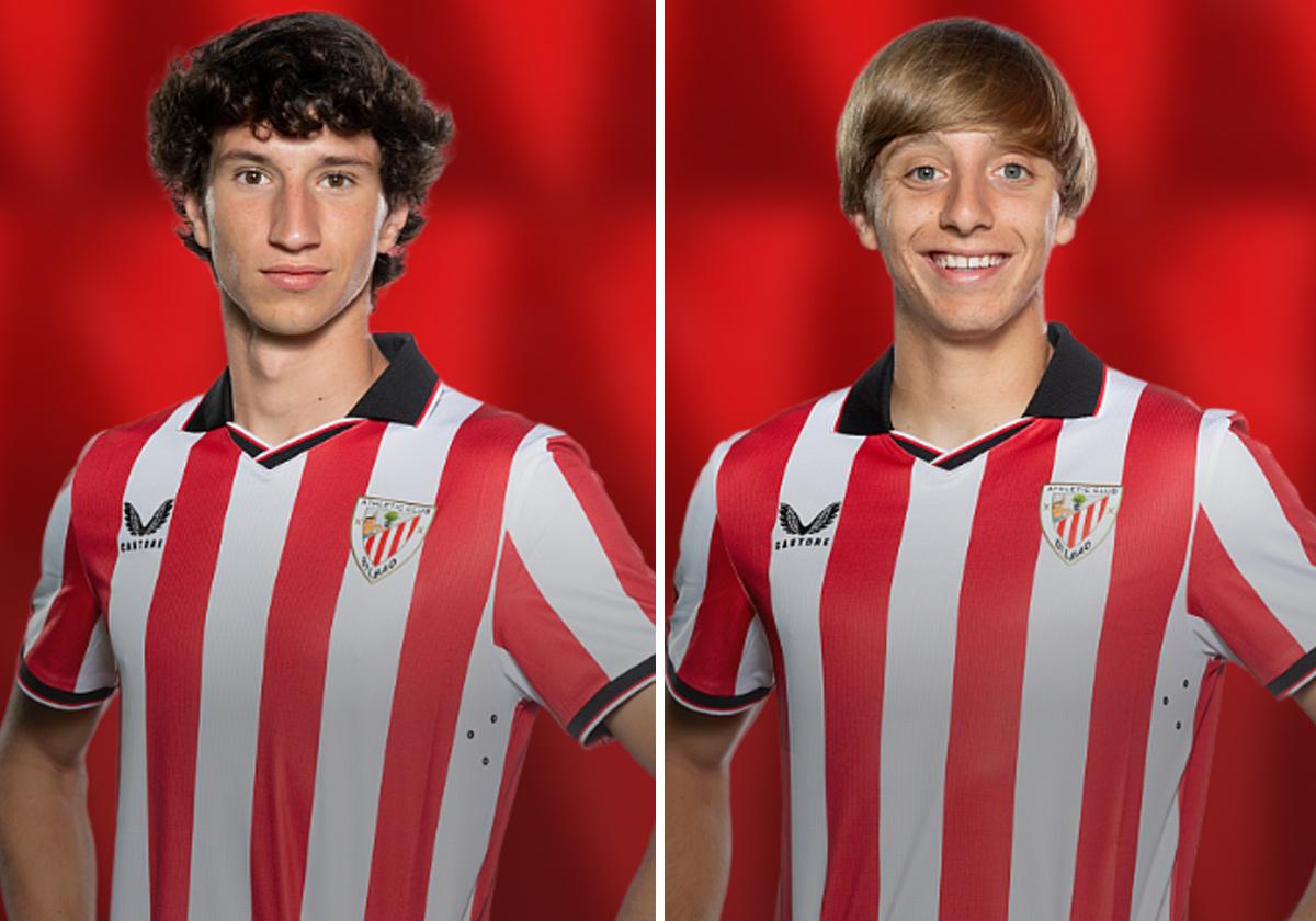 Ibon Sánchez y Adrián Pérez, los dos jóvenes talentos en la convocatoria del Athletic para Dortmund