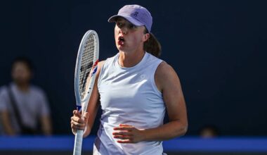 Iga Swiatek en el WTA Pekín 2025. Foto: Getty