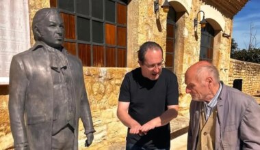 Fuendetodos prepara un día histórico con la instalación de la escultura de Antonio López