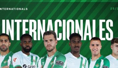 El calendario de los internacionales del Betis