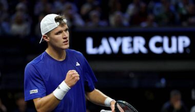Jakub Mensik gana en Laver Cup 2025. Foto: gettyimages