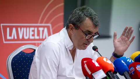 Javier Guillén, en rueda de prensa