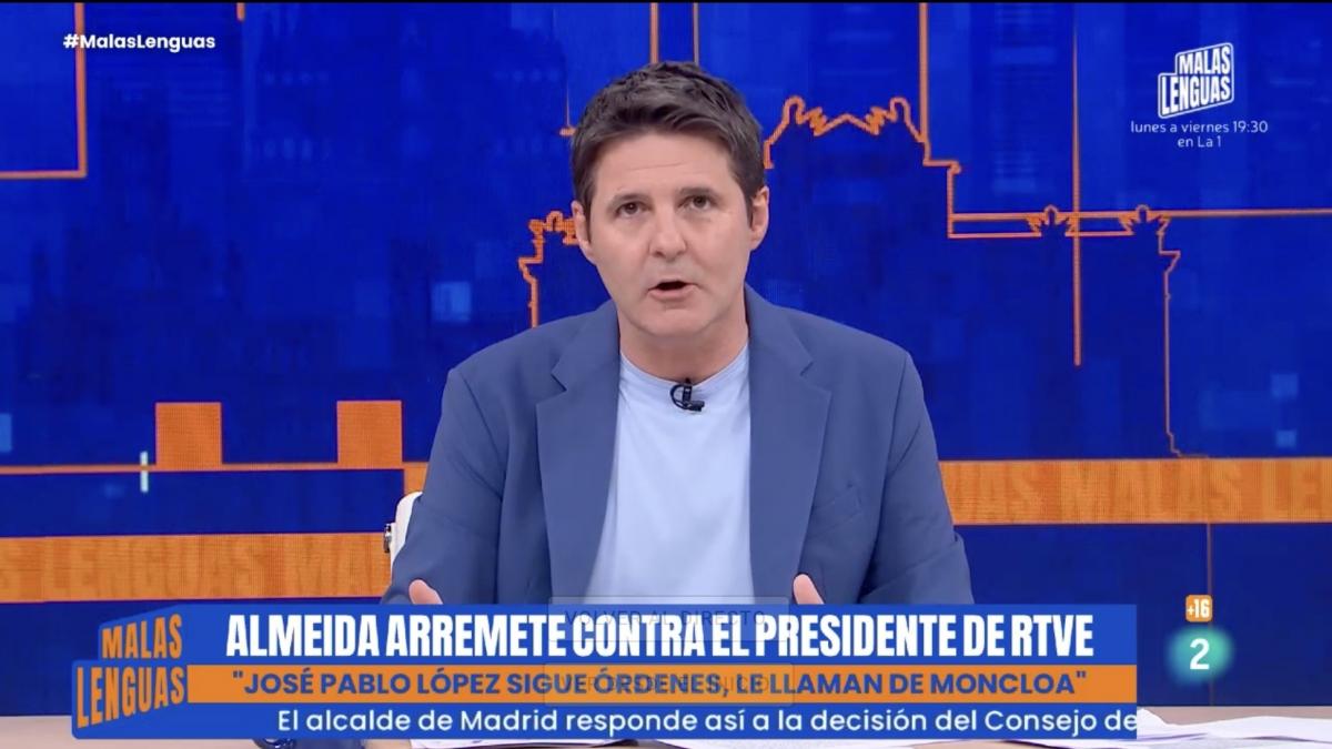 Almeida dice que TVE es el 'ministerio 23' y Jesús Cintora le da una de las respuestas del día