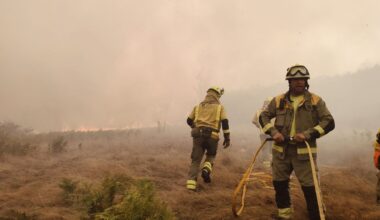 Los bomberos de Viveiro también están peleando para controlar el gran incendio de la Ribeira Sacra - La Voz de Galicia