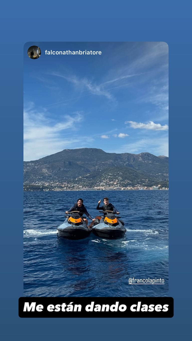 La historia que compartió el piloto argentino en sus redes sociales. (Foto: francolapinto/Instagram)