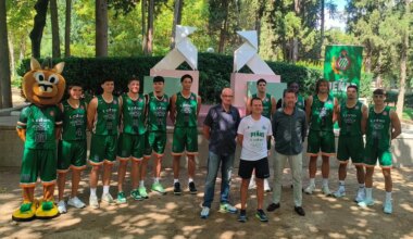 El paseo Ramón Acín y sus pajaritas, protagonistas de la nueva equipación del CB Peñas