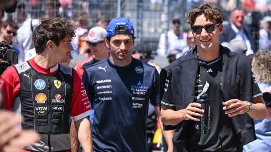 Leclerc, Sainz y Russell