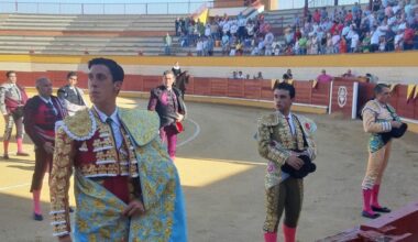 Puerta grande para Sánchez Vara, Diego García y Víctor Cerrato en Madridejos (Toledo)
