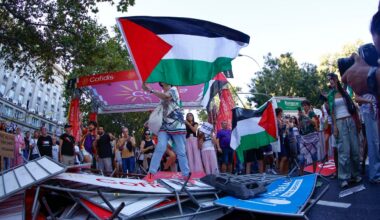 las protestas propalestinas ponen fin a la última etapa de La Vuelta