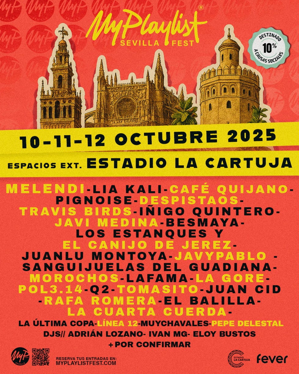 cartel del festival myplaylist en sevilla