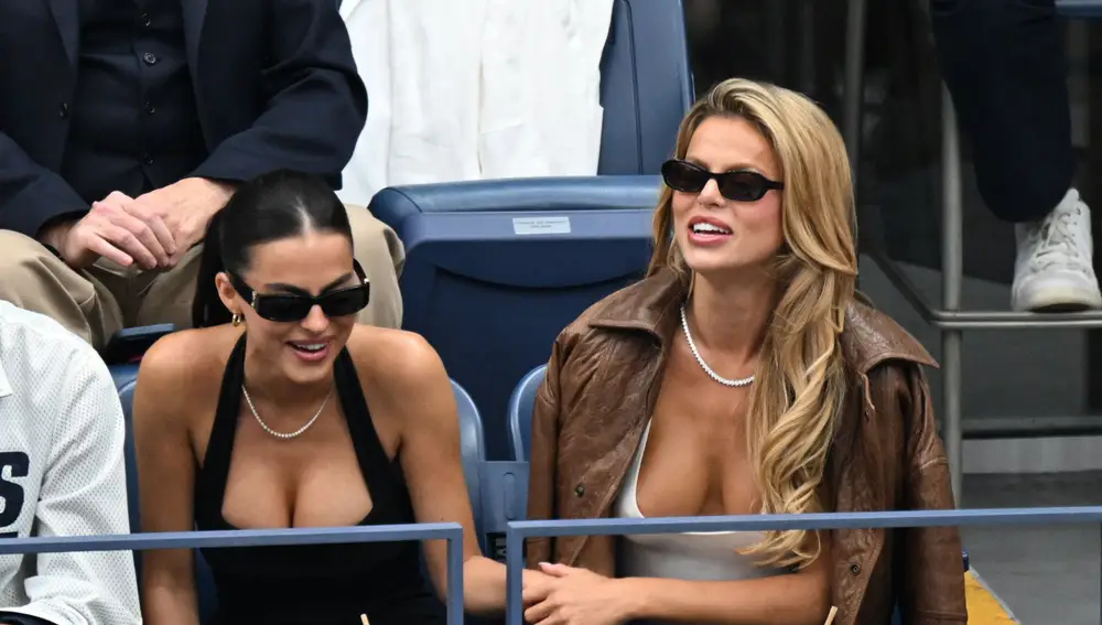 Nader viendo el partido de Alcaraz y Sinner en el US Open