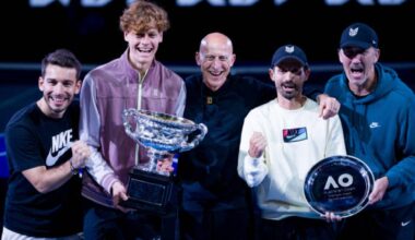 Giacomo Naldi habla sobre Jannik Sinner. Foto: Getty