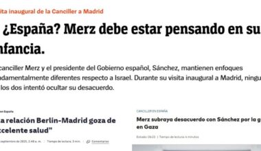 La prensa alemana destaca el desencuentro entre Merz y Sánchez