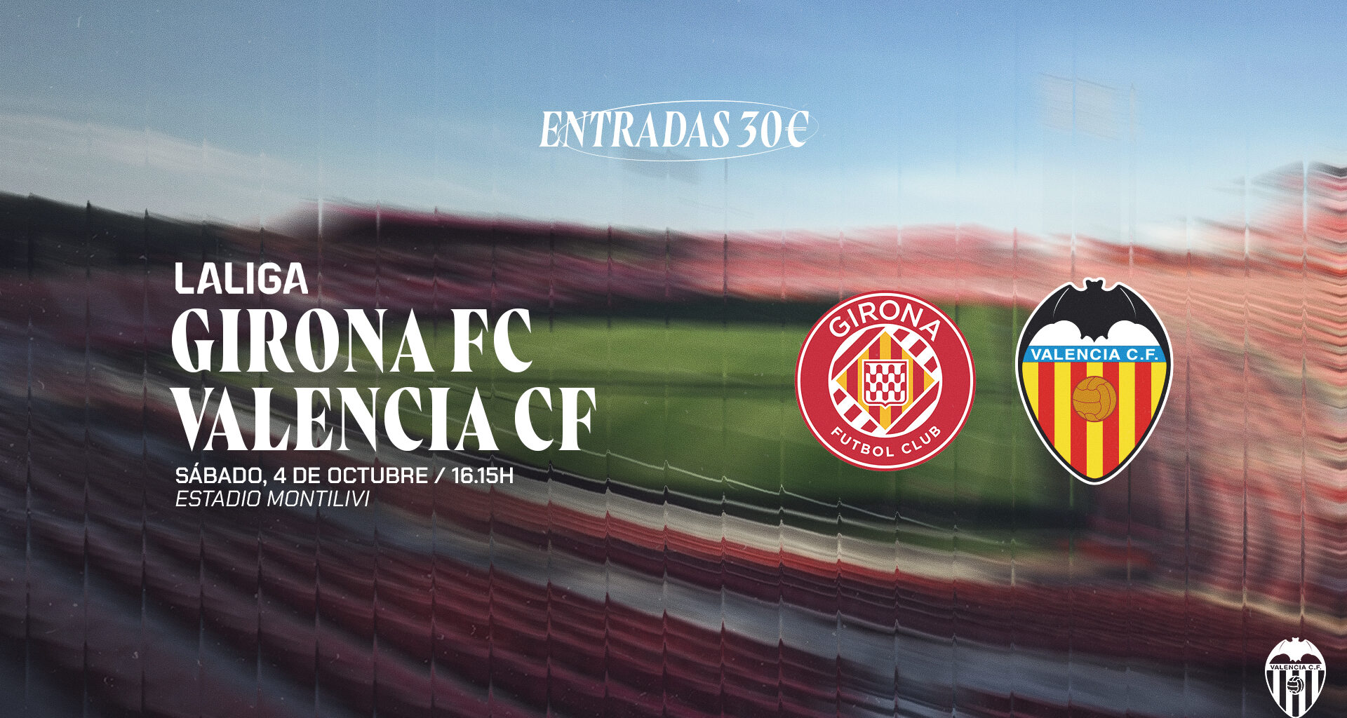 Ya a la venta las entradas de público visitante para el partido del Valencia CF ante el Girona FC