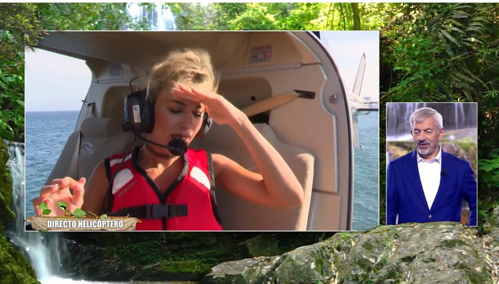 oriana marzoli en su salto del helicoptero de supervivientes 2023